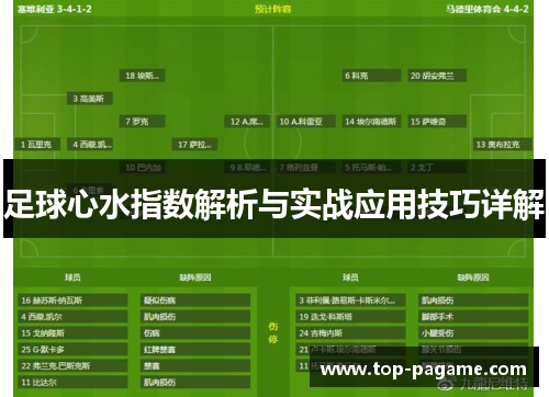 足球心水指数解析与实战应用技巧详解 足球心水指数解析与实战应用技巧详解