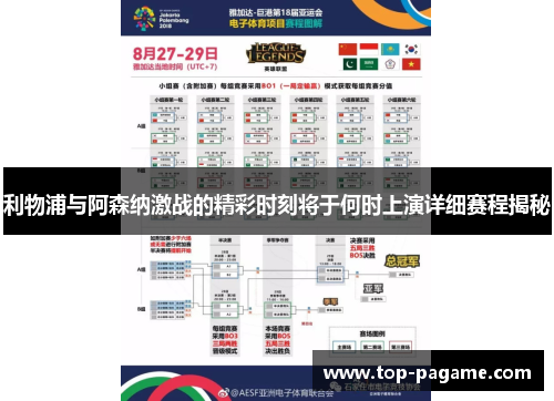 利物浦与阿森纳激战的精彩时刻将于何时上演详细赛程揭秘